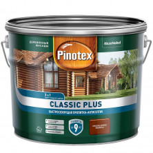 Пропитка-антисептик для древесины Pinotex Classic Plus 3 в 1 Красное дерево 9 л