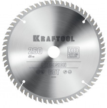 Диск пильный по дереву Kraftool Precision 36952-260-30 60Т 260х30 мм