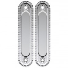Ручка для раздвижных дверей Armadillo SH010/CL SILVER-925 серебро 925  