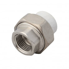 Муфта PP-R комбинированная разъемная белая ВР Дн 20х1/2" VALFEX 10155015