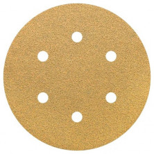 Круг шлифовальный Napoleon Paper Gold npg5-150-6-320 на липучке 6 отверстий Р320 150 мм 5 шт