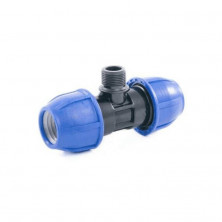 Тройник компрессионная ПЭ НР Дн 25х1 1/4"х25 Ру16 VALFEX 1210022511425