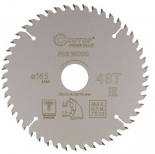 Диск пильный по дереву Cutop Profi plus 75-16548Т 48Т 165х1,3/2х30/25,4/20/16 мм