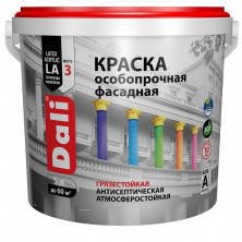 Краска фасадная акриловая Dali глубокоматовая база А 5 л