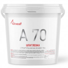 Шпатлевка строительная на основе ПВА Аквест-70 3 кг