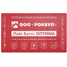 Базальтовая вата Rockwool Лайт Баттс Оптима 1000х600х100 мм 5 плит в упаковке  