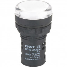 Индикатор Chint ND16-22DS/2 592936 AC/DC 24В белый