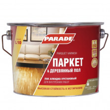 Лак алкидно-уретановый Parade Classic L10 Паркет & Деревянный пол паркетный глянцевый 2,5 л