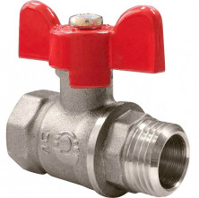 Кран шаровой Valfex Optima VF.218.NLB1.012 латунный 1/2 дюйма с внутренней и наружной резьбой