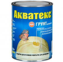 Грунт-антисептик алкидный для древесины Акватекс 0,8 л