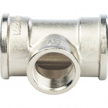 Тройник переходной Stout SFT-0022-001341 1х3/4х1 дюйм никелированный с внутренней резьбой