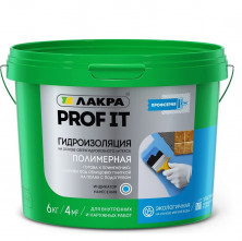 Гидроизоляция полимерная Лакра Prof it 6 кг  