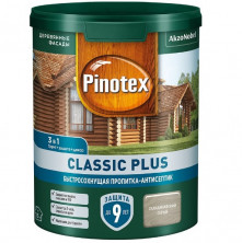 Пропитка-антисептик для древесины Pinotex Classic Plus 3 в 1 Скандинавский серый 0,9 л