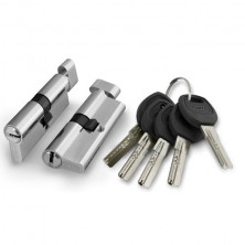 Механизм цилиндровый Punto A2002Knob110 33947 с вертушкой SN никель 55+10+45 110 мм  