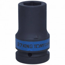 Головка торцевая ударная глубокая King Tony 843527M шестигранная 1 дюйм 27 мм