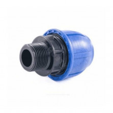 Муфта компрессионная ПЭ НР Дн 20х1/2" Ру16 напорная RTP (РосТурПласт) 11495