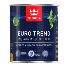 Краска для обоев и стен Tikkurila Euro Trend основа С 0,9 л