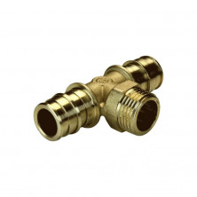 Тройник для PE-X латунь GX153 Дн 20х3/4"х20 НР Giacomini GX153Y044