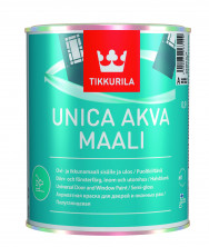 Уника аква  0,9 Л (1/6) краска для окон и дверей п/глянц. "тиккурила"