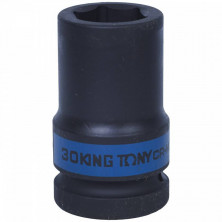 Головка торцевая ударная глубокая King Tony 843530M шестигранная 1 дюйм 30 мм