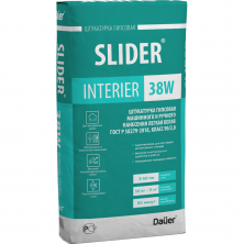 Штукатурка гипсовая машинного и ручного нанесения легкая Dauer Slider Interier 38 W белая 30 кг