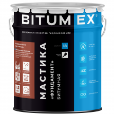 Мастика битумная Bitumex Фундамент МБ-009 18 кг  