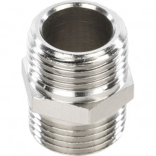 Ниппель Stout SFT-0004-003838 3/8 дюйма никелированный с наружной резьбой