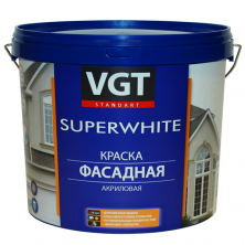 Краска акриловая VGT ВД-АК-1180 фасадная база А 2,5 кг