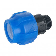 Муфта компрессионная ПЭ НР Дн 20х3/4" Ру16 напорная VALFEX 121001122120