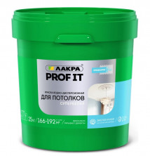 Краска акриловая для потолков Лакра Prof it супербелая 25 кг