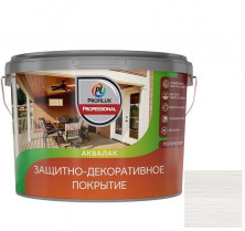 Лак защитно-декоративный акриловый Profilux Professional белый 2,5 л