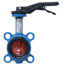 Затвор дисковый поворотный Tecofi VPI4448-02EP0200 Ду 200 Ру16 с чугунным диском