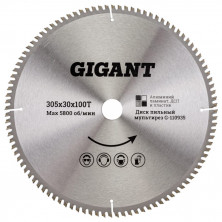 Диск пильный по алюминию Gigant Мультирез G-110935 305x30 мм 100 зубов