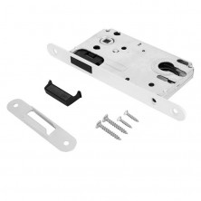 Защелка под цилиндр Bussare EDS-50-85 Key Mag White белая