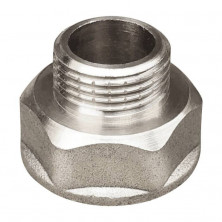 Переход латунь никель Ду 25х15 (1"х1/2") ВР/НР VALFEX VF.592.N.100.012