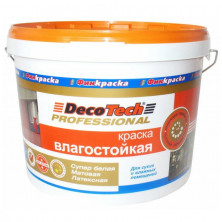 Краска влагостойкая DecoTech  база WA 10 л
