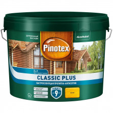 Пропитка-антисептик для древесины Pinotex Classic Plus 3 в 1 Сосна 9 л