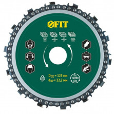 Диск отрезной цепной Fit 37649 125х6х22,2 мм