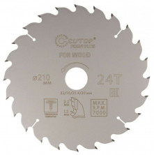 Диск пильный по дереву Cutop Profi plus 75-21024Т 24Т 210х1,5/2,2х32/30/25,4/20 мм
