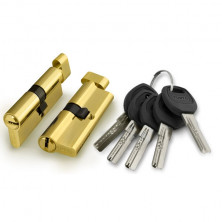 Механизм цилиндровый Punto A2002Knob70 30233 с вертушкой PB латунь 30+10+30 70 мм  