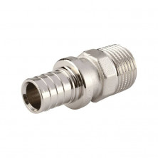 Муфта для PE-X латунь оц RAUTHERM-S Дн 17х1/2" НР L=15мм Rehau 12588171002