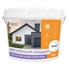 Краска фасадная акриловая Perfekta Фронтколор Стандарт база С 15 кг