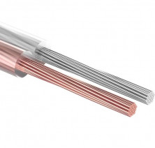 Кабель акустический Rexant Silicon 01-6306-05 2х1,5 мм2 прозрачный мини-бухта 5 м