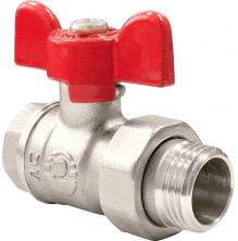 Кран шаровой Valfex Optima VF.227.NLB1.012 латунный с американкой 1/2 дюйма с внутренней и наружной резьбой