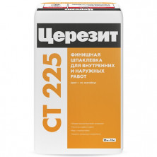 Шпатлевка финишная цементная Ceresit CT 225 серая 25 кг