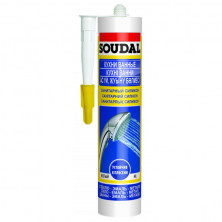 Герметик силиконовый Soudal санитарный прозрачный 280 мл  