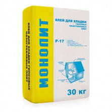 Клей гипсовый монтажный Монолит Р-17 30 кг