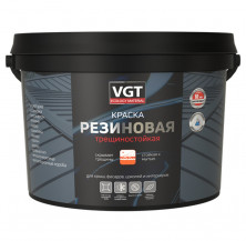 Краска резиновая трещиностойкая VGT белая 2 л/3 кг
