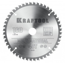 Диск пильный по алюминию Kraftool Multi Material 36953-160-20 48Т 160х20 мм
