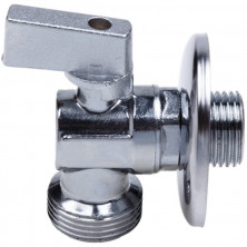 Кран шаровой Aqualink 03971 угловой с обратным клапаном 1/2х3/4 дюйма с наружной резьбой